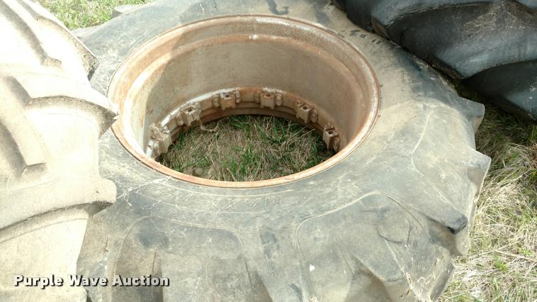 image for item DB0921 (3) 23.1-34 tires and wheels