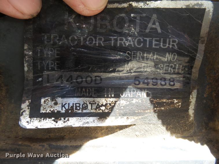 image for item DB2521 Kubota L4400D tractor with Autoquip platform