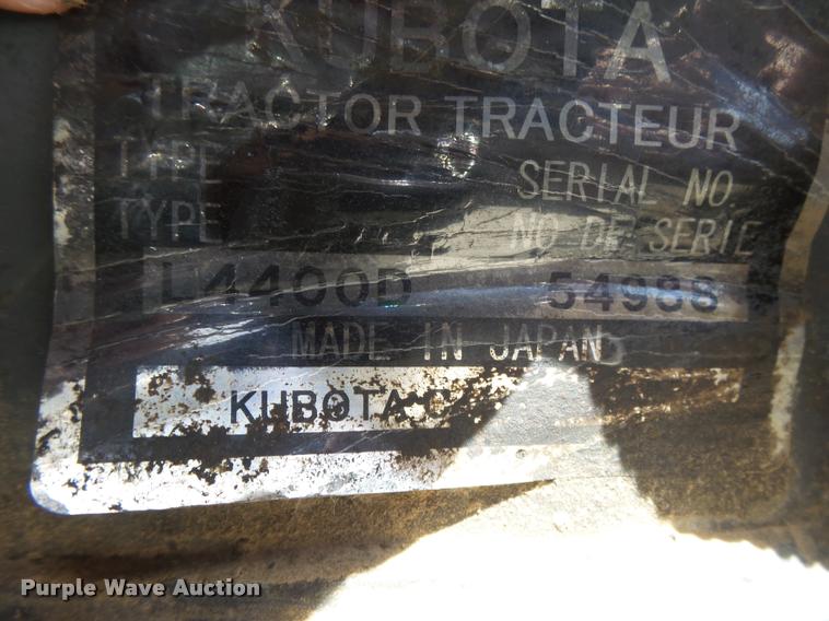 image for item DB2521 Kubota L4400D tractor with Autoquip platform