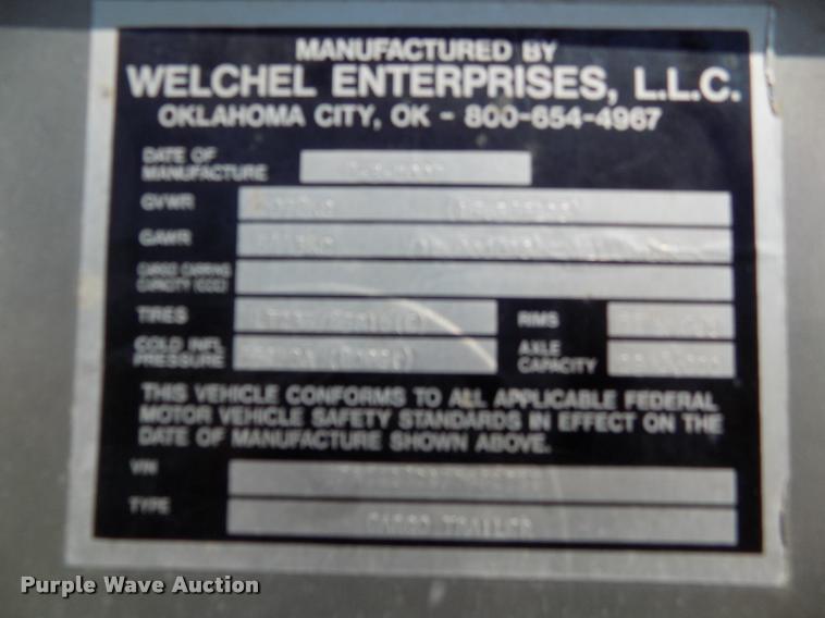 image for item DC7246 2007 Welchel enclosed trailer