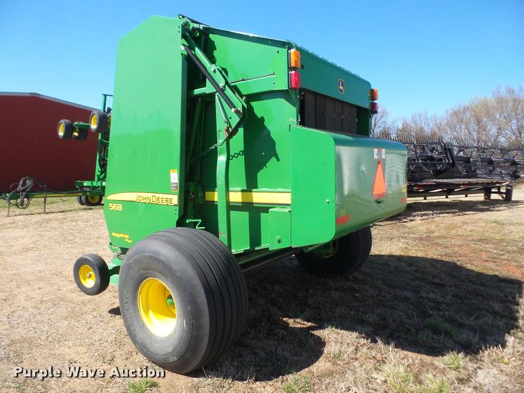 image for item F1996 2010 John Deere 568 Mega Wide Plus round baler
