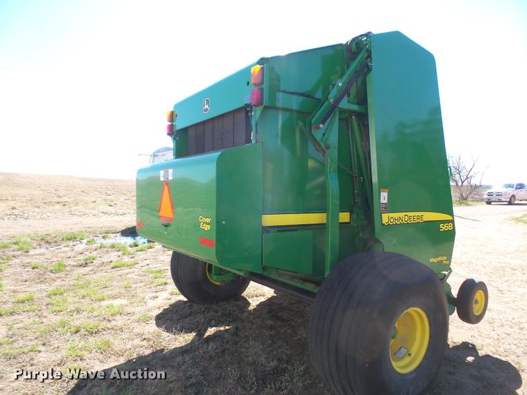 image for item F1996 2010 John Deere 568 Mega Wide Plus round baler