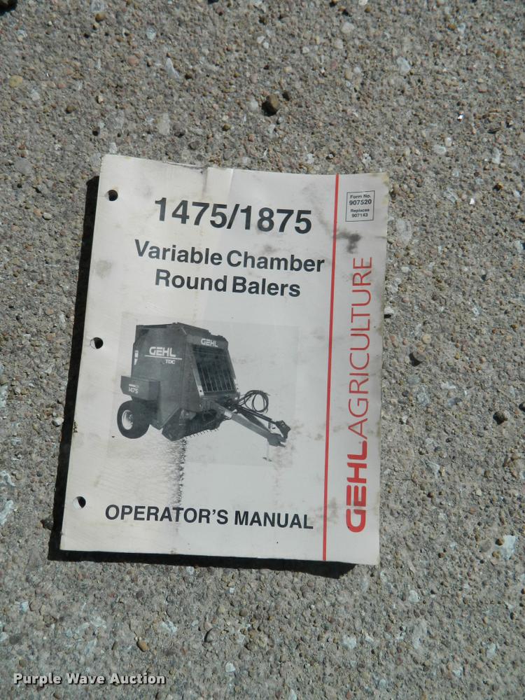 image for item K2564 1990 Gehl 1875 round baler