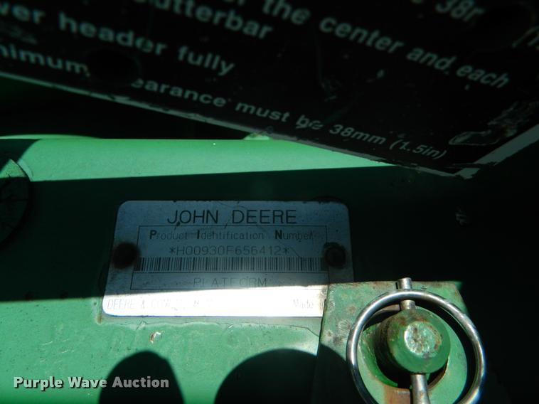 image for item K2566 1994 John Deere 930F flex head