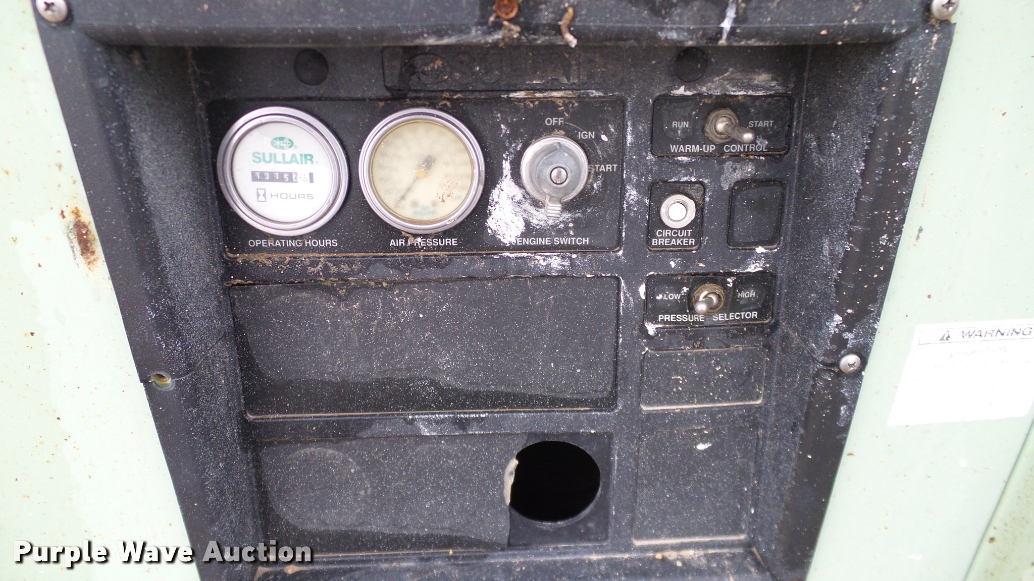 Sullair 185H air compressor in Guymon, OK | Item DA6117 sold | Purple Wave