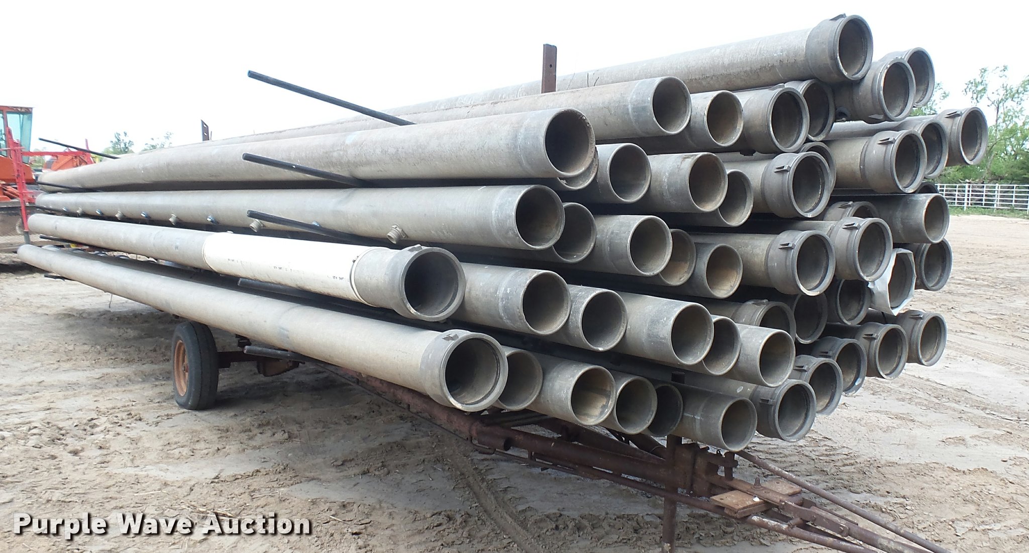 (48) pieces of aluminum irrigation pipe in Kinsley, KS Item DM9645 sold Purple Wave