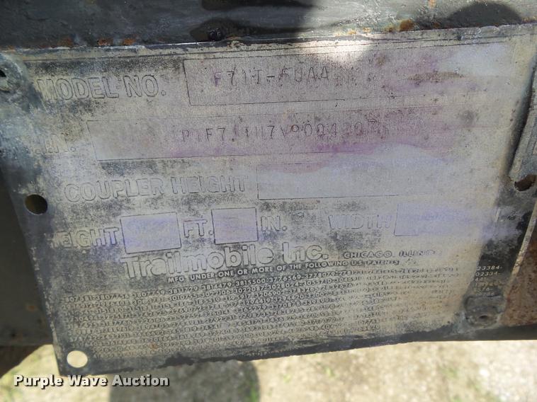 image for item CB9996 1997 Trailmobile F71T-5UAA flatbed trailer