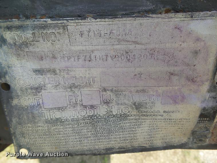 image for item CB9996 1997 Trailmobile F71T-5UAA flatbed trailer