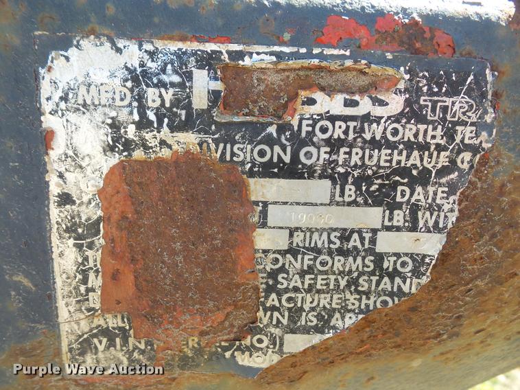 image for item DA8033 1979 Hobbs flatbed trailer