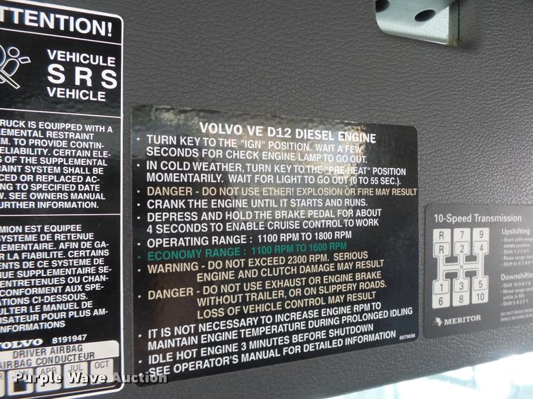 image for item DB1316 2004 Volvo VNM semi truck