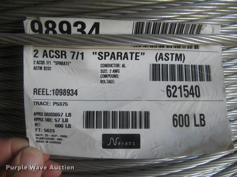 image for item AX9287 (8) spools of 2 ACSR 7/1