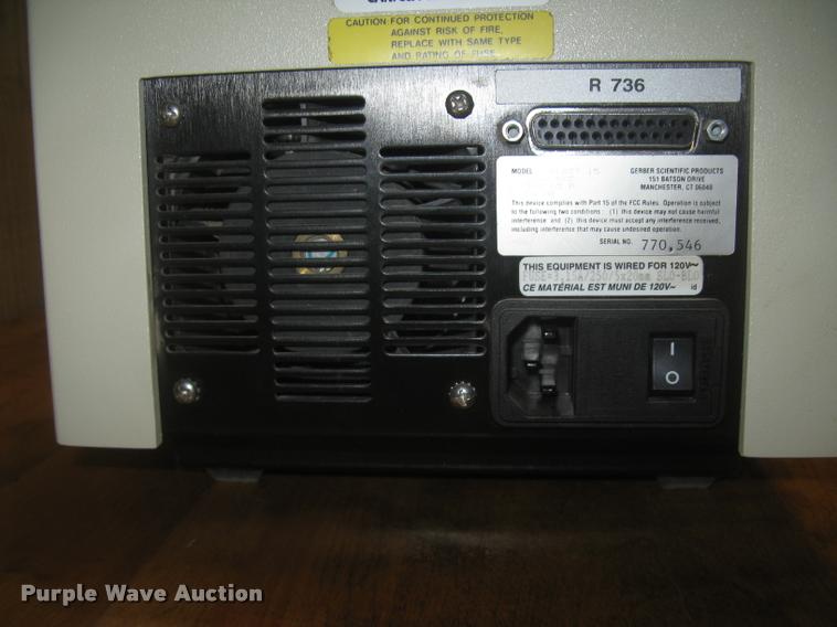 image for item BP9501 Gerber Select 15 vinyl cutter