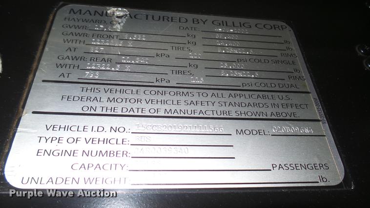 image for item DA7755 2002 Gillig G20B096N4 transit bus