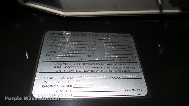 image for item DA7755 2002 Gillig G20B096N4 transit bus