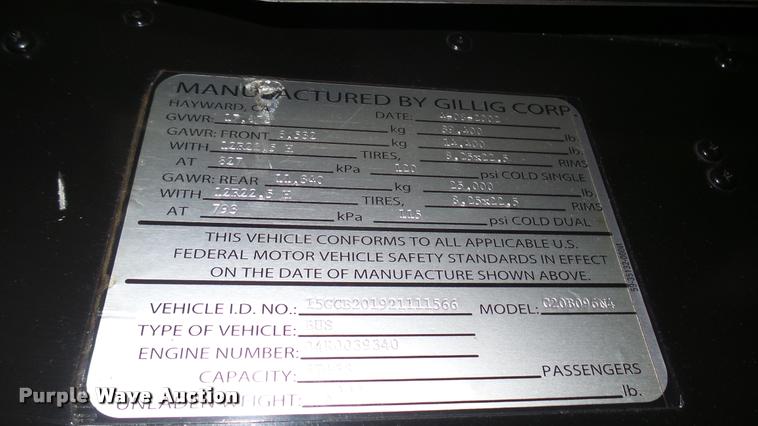 image for item DA7755 2002 Gillig G20B096N4 transit bus