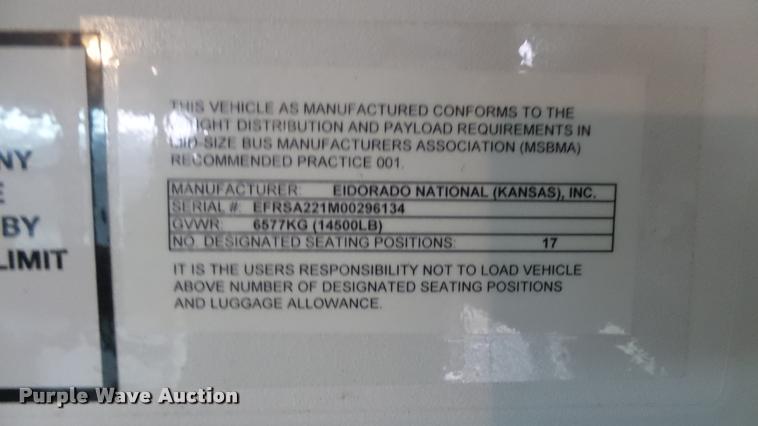 image for item L2390 2010 Ford E450 Super Duty shuttle bus