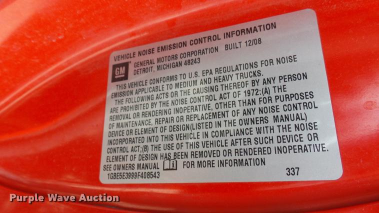 image for item L2451 2009 Chevrolet C5500 utility truck