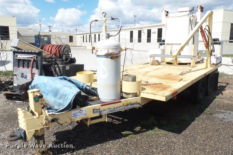 image for item L2460 2001 Hawk utility trailer with Thermoplastic paint striper