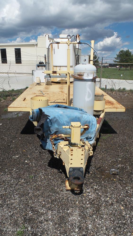 image for item L2460 2001 Hawk utility trailer with Thermoplastic paint striper