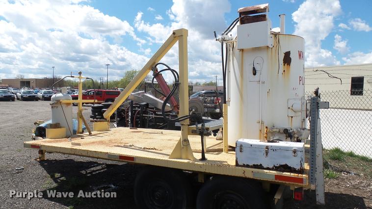 image for item L2460 2001 Hawk utility trailer with Thermoplastic paint striper