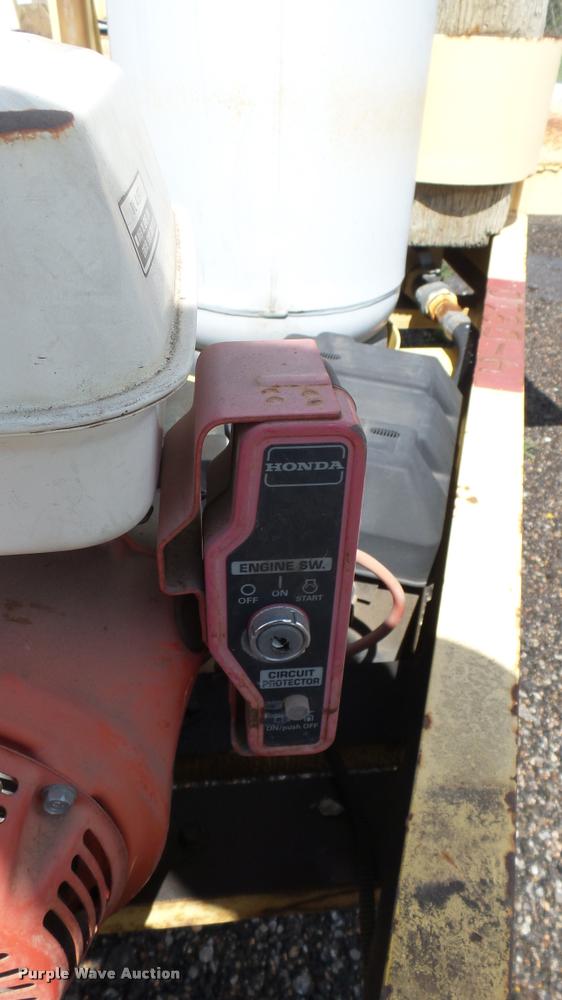 image for item L2460 2001 Hawk utility trailer with Thermoplastic paint striper