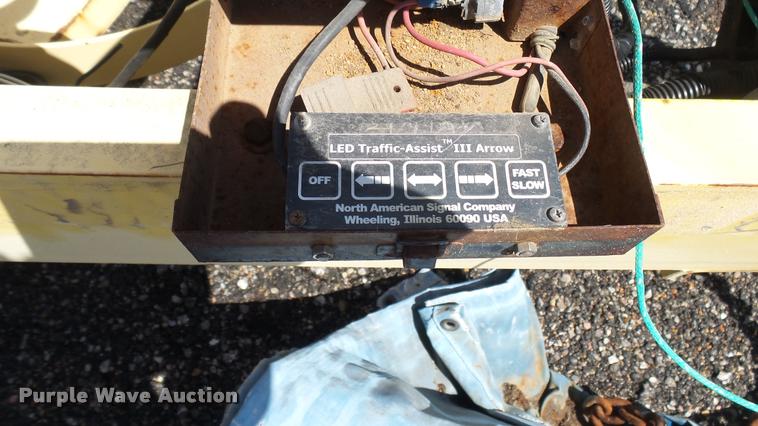 image for item L2460 2001 Hawk utility trailer with Thermoplastic paint striper