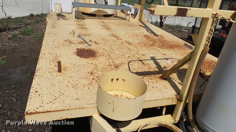 image for item L2460 2001 Hawk utility trailer with Thermoplastic paint striper