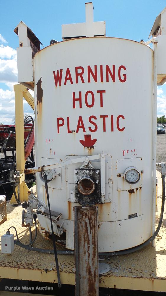 image for item L2460 2001 Hawk utility trailer with Thermoplastic paint striper