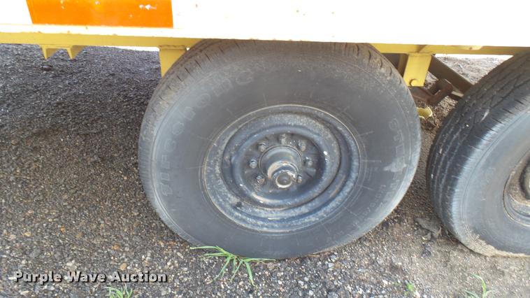 image for item L2460 2001 Hawk utility trailer with Thermoplastic paint striper