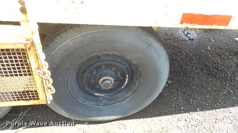 image for item L2460 2001 Hawk utility trailer with Thermoplastic paint striper