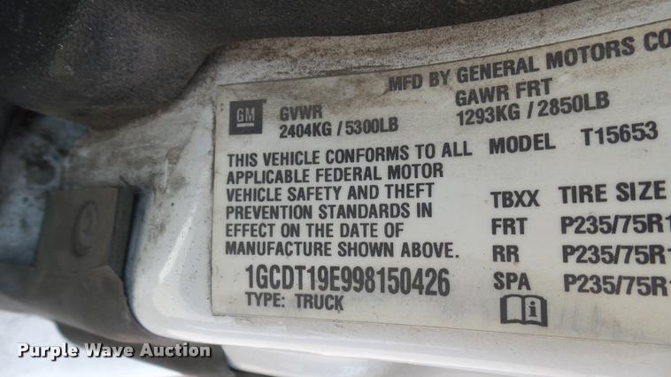 image for item L2468 2009 Chevrolet Colorado Ext. Cab pickup truck