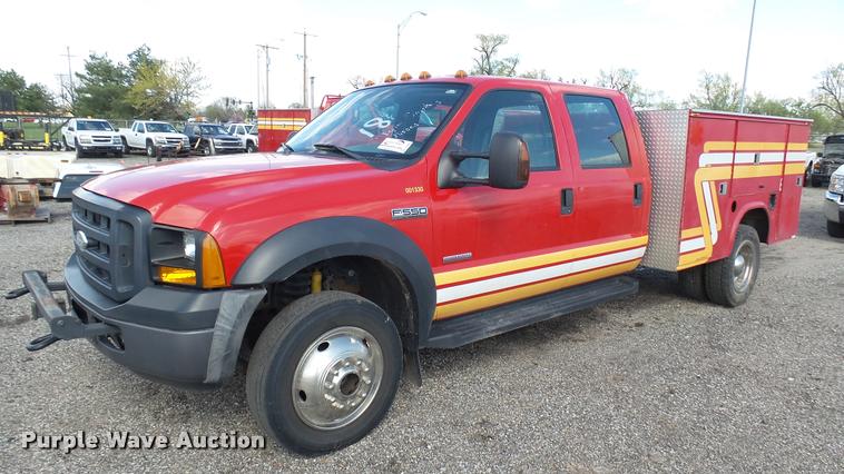 image for item L2480 2007 Ford F550 Super Duty XL utility truck