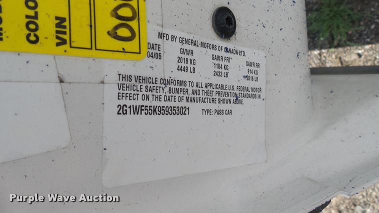 image for item L2486 2005 Chevrolet Impala