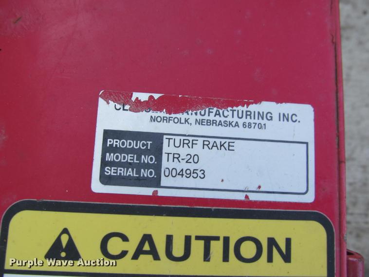 image for item J2546 Classen TR-20 turf rake