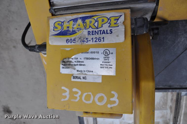 image for item K3788 QEP 60010 tile saw