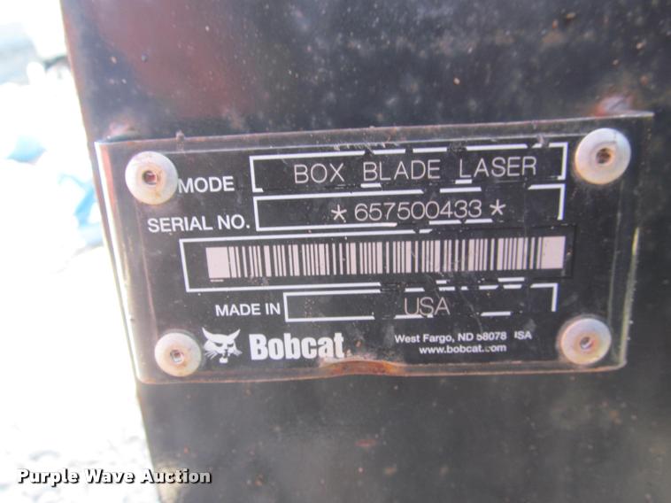 image for item K3800 Bobcat box blade laser