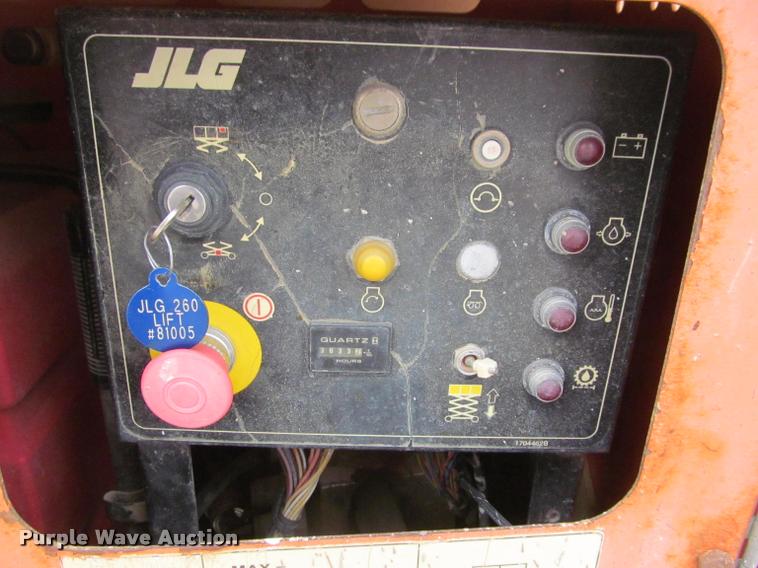 image for item K3829 2002 JLG 260MRT scissor lift