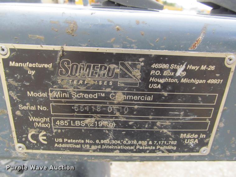 image for item K3866 Somero mini screed