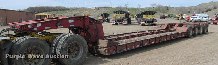 image for item K3873 1991 Trail King lowboy equipment trailer