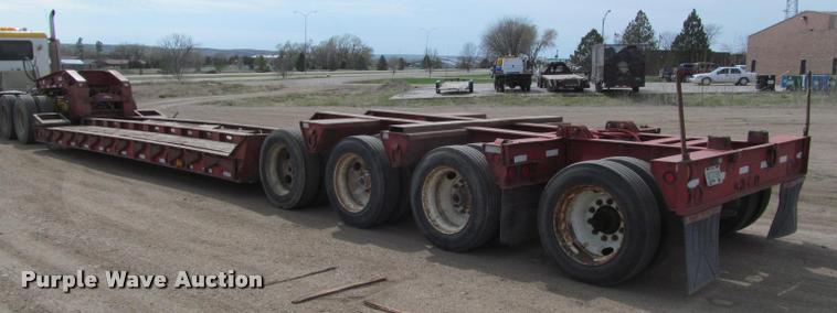 image for item K3873 1991 Trail King lowboy equipment trailer