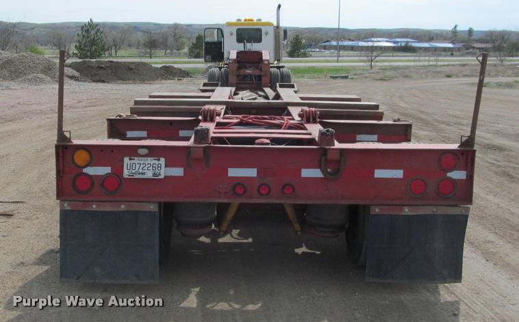 image for item K3873 1991 Trail King lowboy equipment trailer