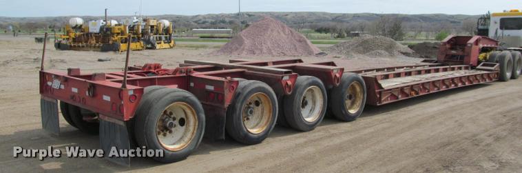 image for item K3873 1991 Trail King lowboy equipment trailer