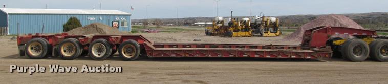 image for item K3873 1991 Trail King lowboy equipment trailer