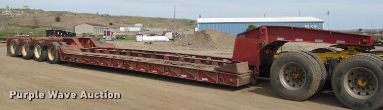 image for item K3873 1991 Trail King lowboy equipment trailer
