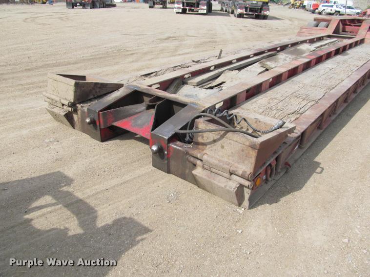 image for item K3873 1991 Trail King lowboy equipment trailer