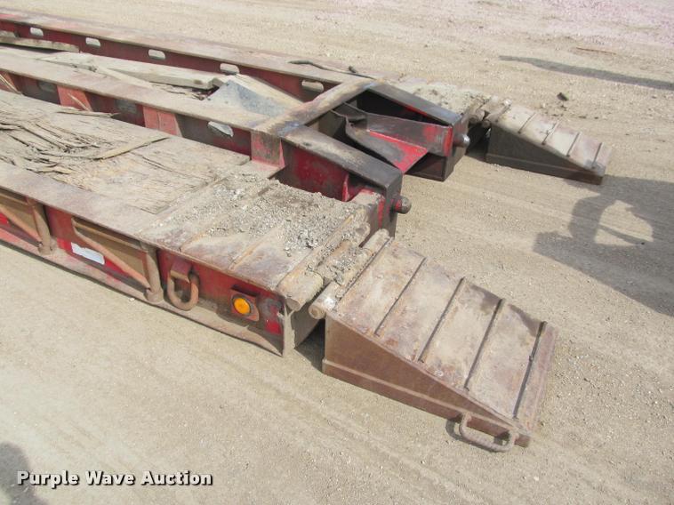 image for item K3873 1991 Trail King lowboy equipment trailer