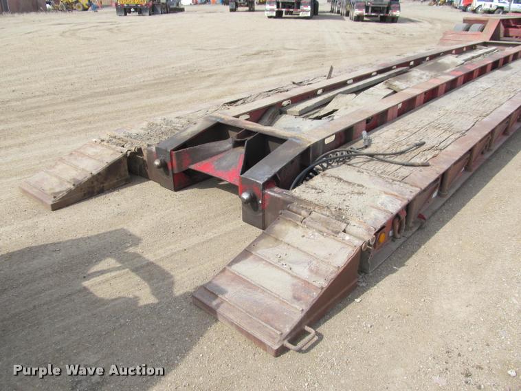 image for item K3873 1991 Trail King lowboy equipment trailer