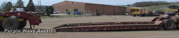 image for item K3873 1991 Trail King lowboy equipment trailer