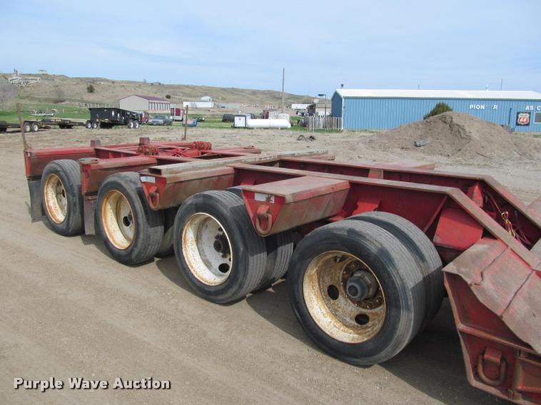 image for item K3873 1991 Trail King lowboy equipment trailer