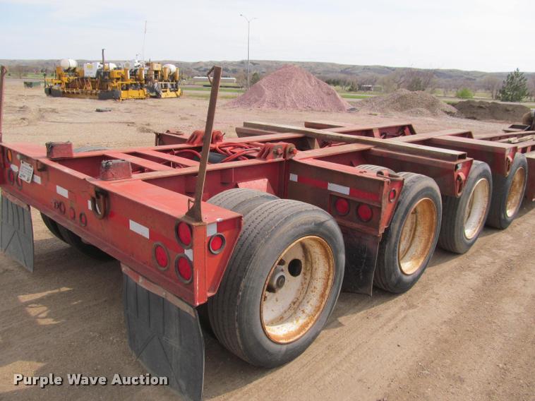 image for item K3873 1991 Trail King lowboy equipment trailer